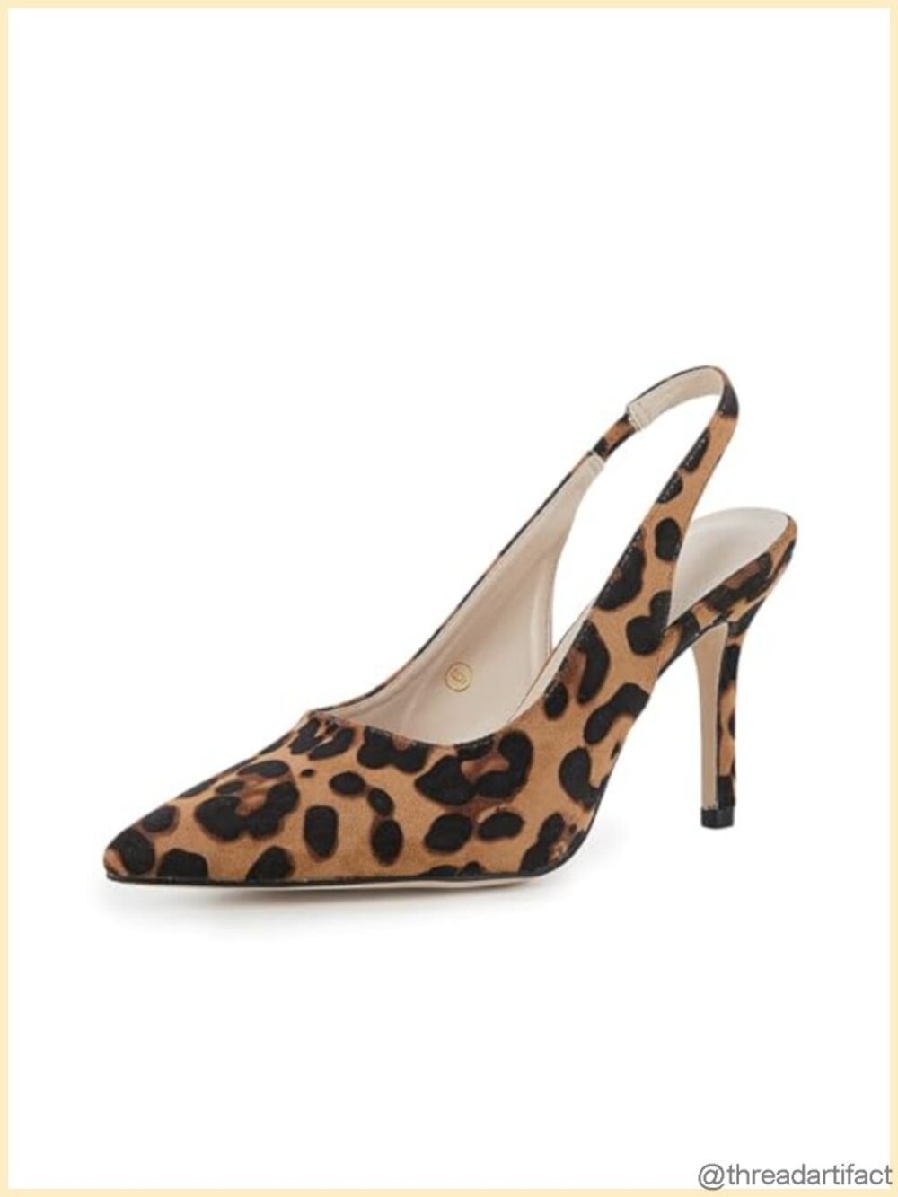 Womens Slingback High Heels Pointed Toe Slip On Dress Shoes